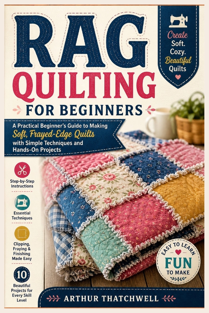 Rag Quilting for Beginners: A Practical Beginner's Guide to Making Soft, Frayed-Edge Quilts with Simple Techniques and Hands-On Projects cover