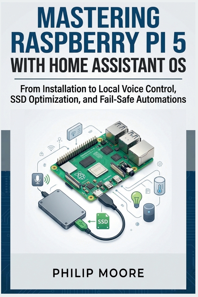 Mastering Raspberry Pi 5 with Home Assistant OS: From Installation to Local Voice Control, SSD Optimization, and Fail-Safe Automations cover