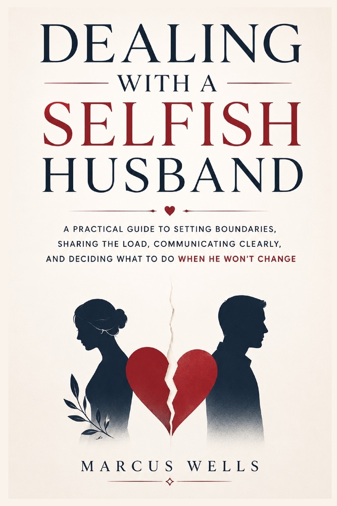 Dealing With a Selfish Husband: A Practical Guide to Setting Boundaries, Sharing the Load, Communicating Clearly, and Deciding What to Do When He Won' cover