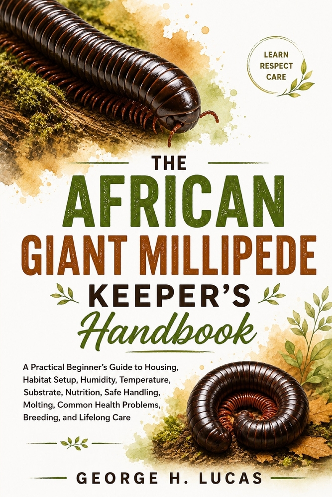 The African Giant Millipede Keeper's Handbook: A Practical Beginner's Guide to Housing, Habitat Setup, Humidity, Temperature, Substrate, Nutrition, Sa cover