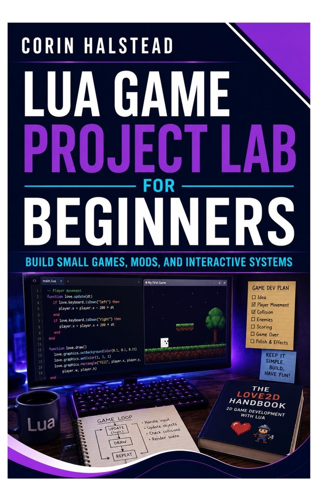 Lua Game Project Lab for Beginners: Build Small Games, Mods, and Interactive Systems cover