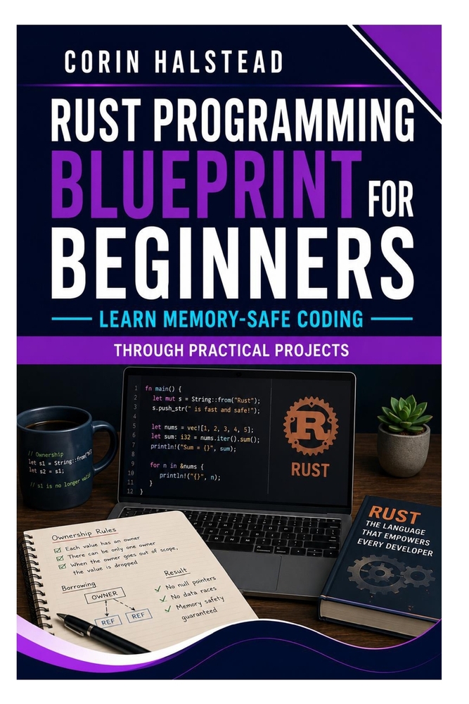 Rust Programming Blueprint for Beginners: Learn Memory-Safe Coding Through Practical Projects cover