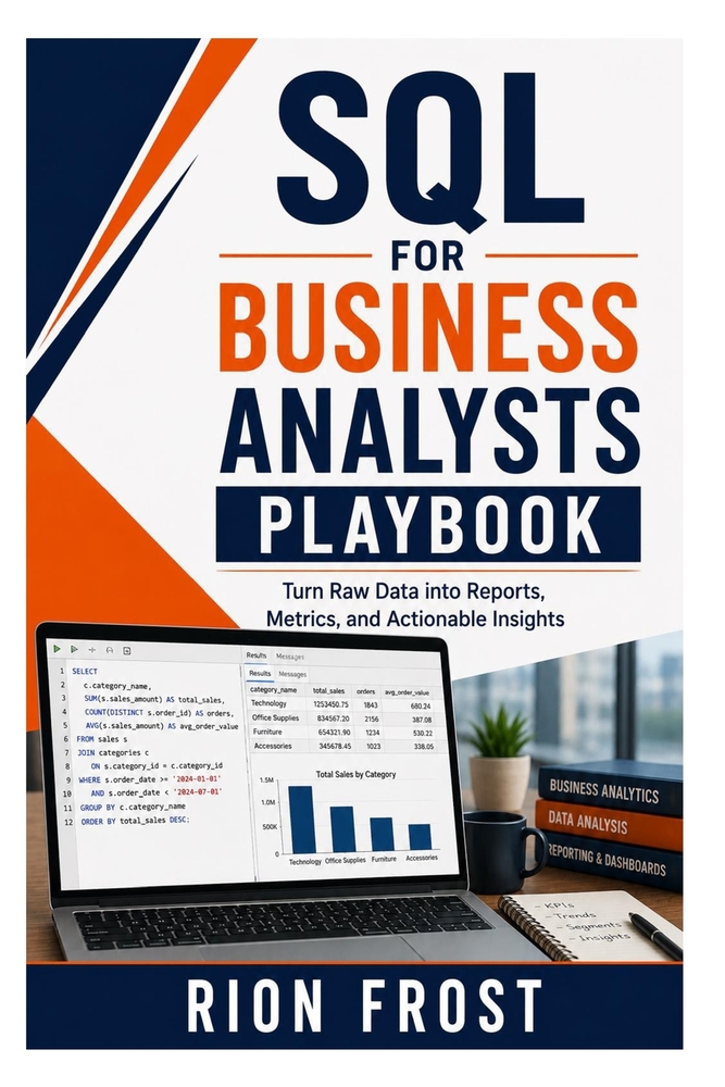 SQL for Business Analysts Playbook: Turn Raw Data into Reports, Metrics, and Actionable Insights cover
