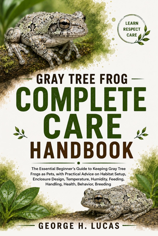 Gray Tree Frog Complete Care Handbook: The Essential Beginner's Guide to Keeping Gray Tree Frogs as Pets, with Practical Advice on Habitat Setup, Encl cover