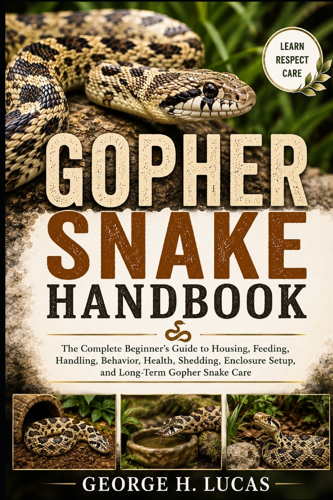 Gopher Snake Handbook: The Complete Beginner's Guide to Housing, Feeding, Handling, Behavior, Health, Shedding, Enclosure Setup, and Long-Term Gopher cover