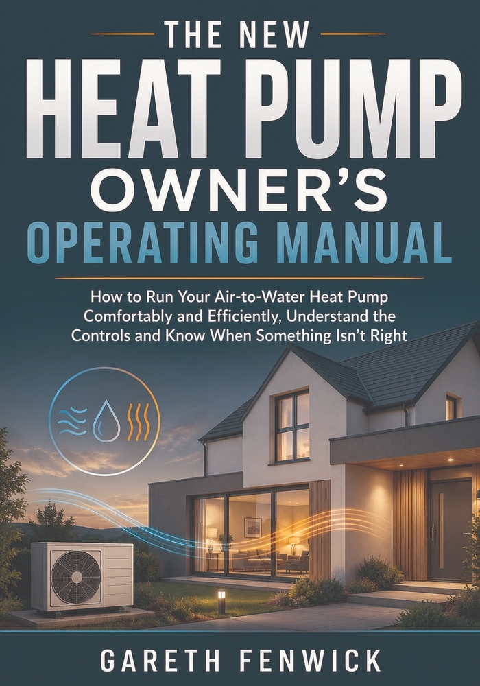 The New Heat Pump Owner's Operating Manual: How to Run Your Air-to-Water Heat Pump Comfortably and Efficiently, Understand the Controls and Know When cover