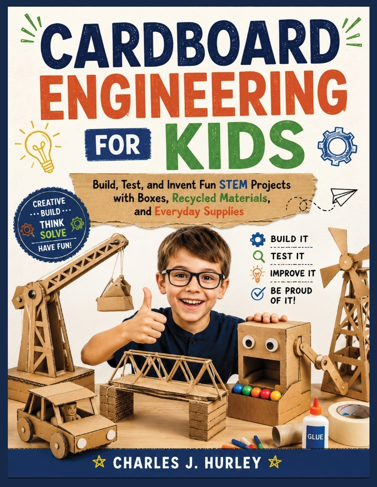 Cardboard Engineering for Kids: Build, Test, and Invent Fun STEM Projects with Boxes, Recycled Materials, and Everyday Supplies cover