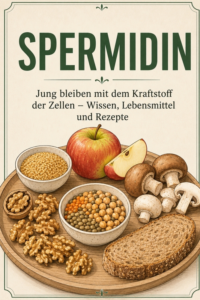 Spermidin: Jung bleiben mit dem Kraftstoff der Zellen - Wissen, Lebensmittel und über 80 einfache Rezepte zum Nachkochen cover