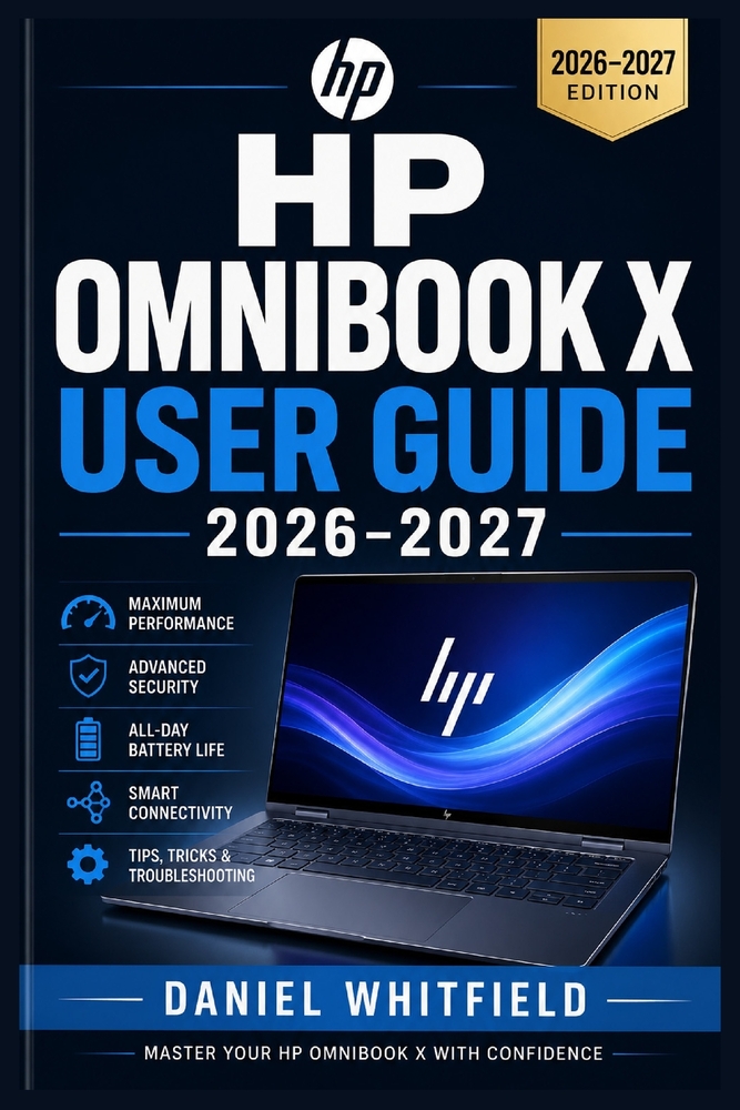 HP Omnibook X User Guide 2026-2027: From First Boot to Full Mastery: Setup, Features, Performance, Security, and Troubleshooting for Every Skill Level cover