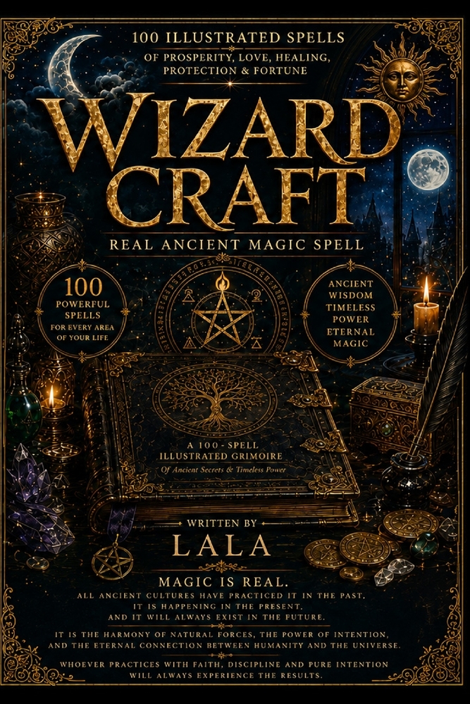 Wizard Craft: A 100-Spell Illustrated Grimoire of Ancient Wisdom & Timeless Magic cover