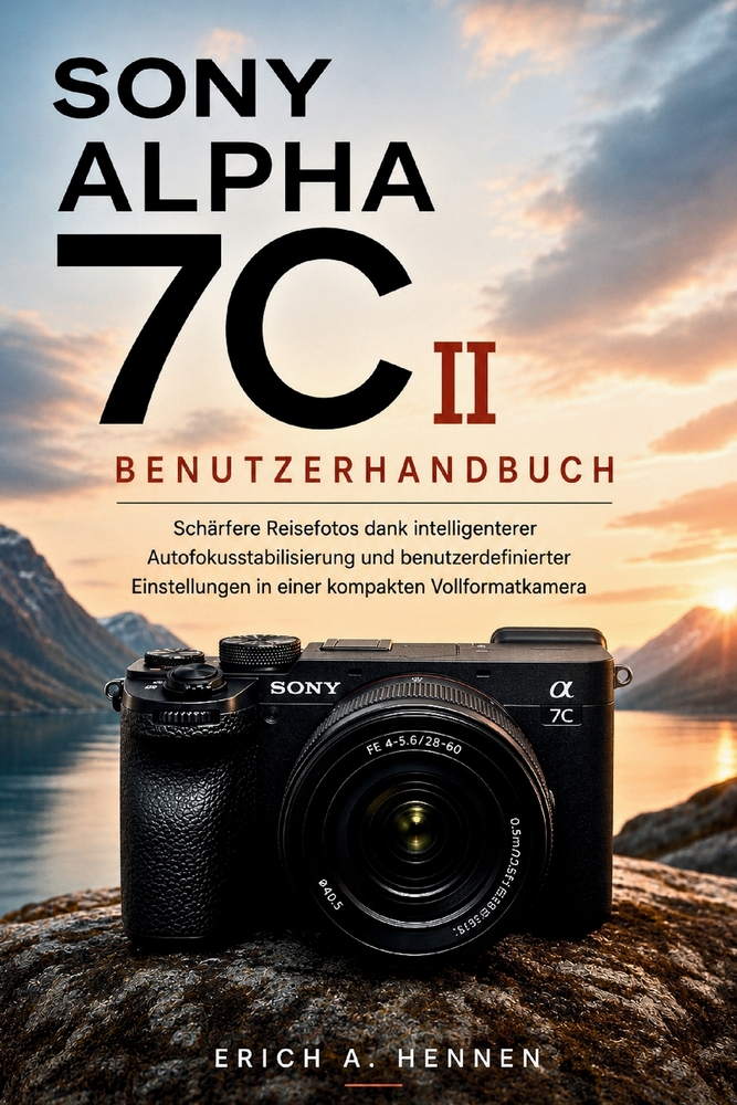 Sony Alpha 7c II Benutzerhandbuch: Schärfere Reisefotos dank intelligenterer Autofokusstabilisierung und benutzerdefinierter Einstellungen in einer ko cover