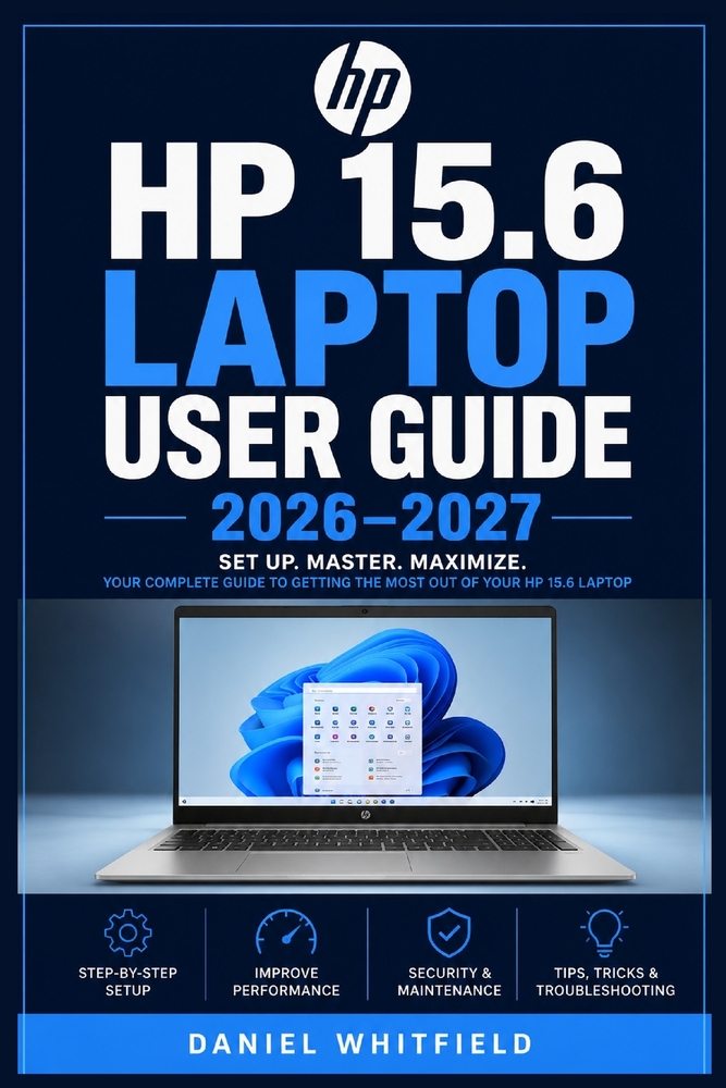 HP 15.6 Laptop User Guide 2026-2027: The Complete Beginner-Friendly Reference for Setup, Features, Maintenance, Troubleshooting and Everyday Computing cover