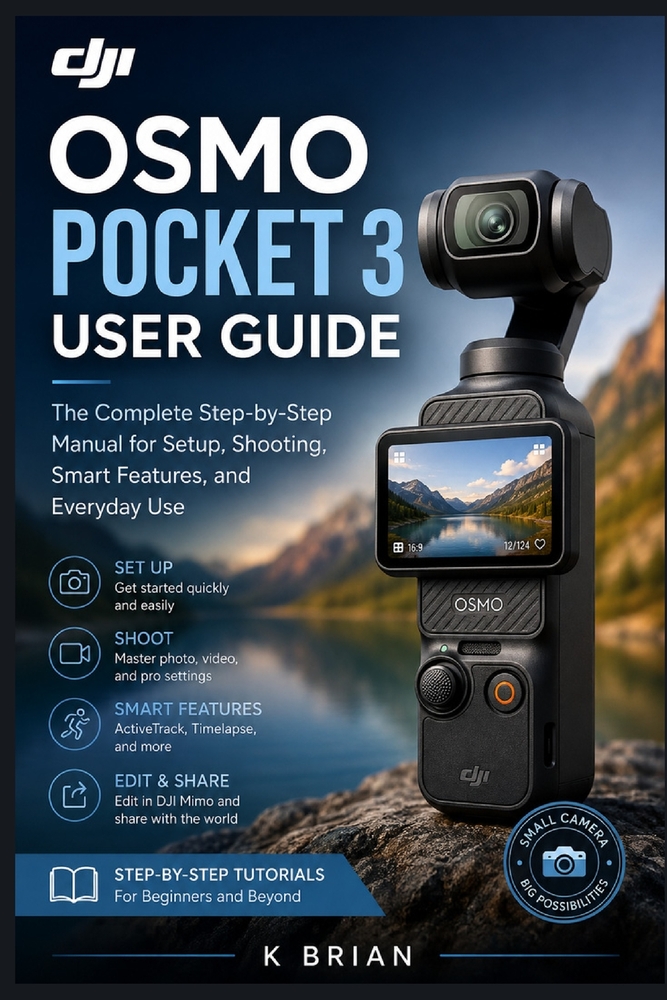 DJI Osmo Pocket 3 User Guide: The Complete Step-by-Step Manual for Setup, Shooting, Smart Features, and Everyday Use cover