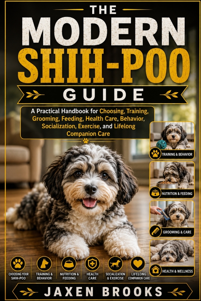 The Modern Shih-Poo Guide: A Practical Handbook for Choosing, Training, Grooming, Feeding, Health Care, Behavior, Socialization, Exercise, and Lifelon cover