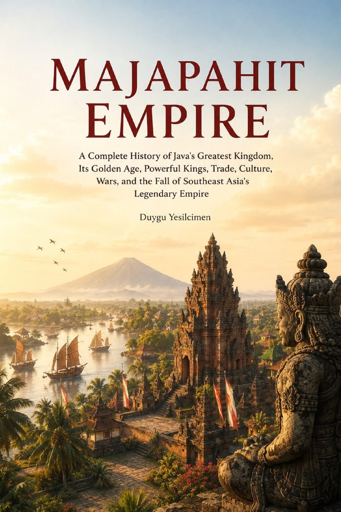 Majapahit Empire: A Complete History of Java's Greatest Kingdom, Its Golden Age, Powerful Kings, Trade, Culture, Wars, and the Fall of Southeast Asia' cover