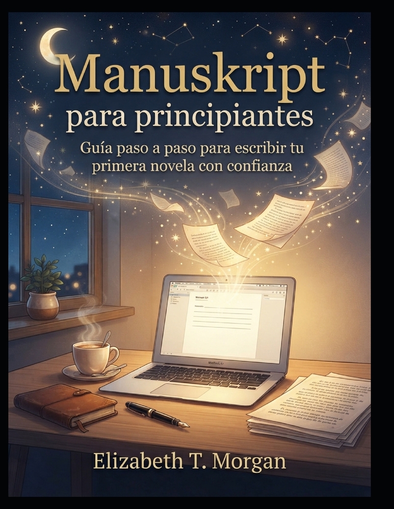 Manuskript para principiantes: Guía paso a paso para escribir tu primera novela con confianza cover