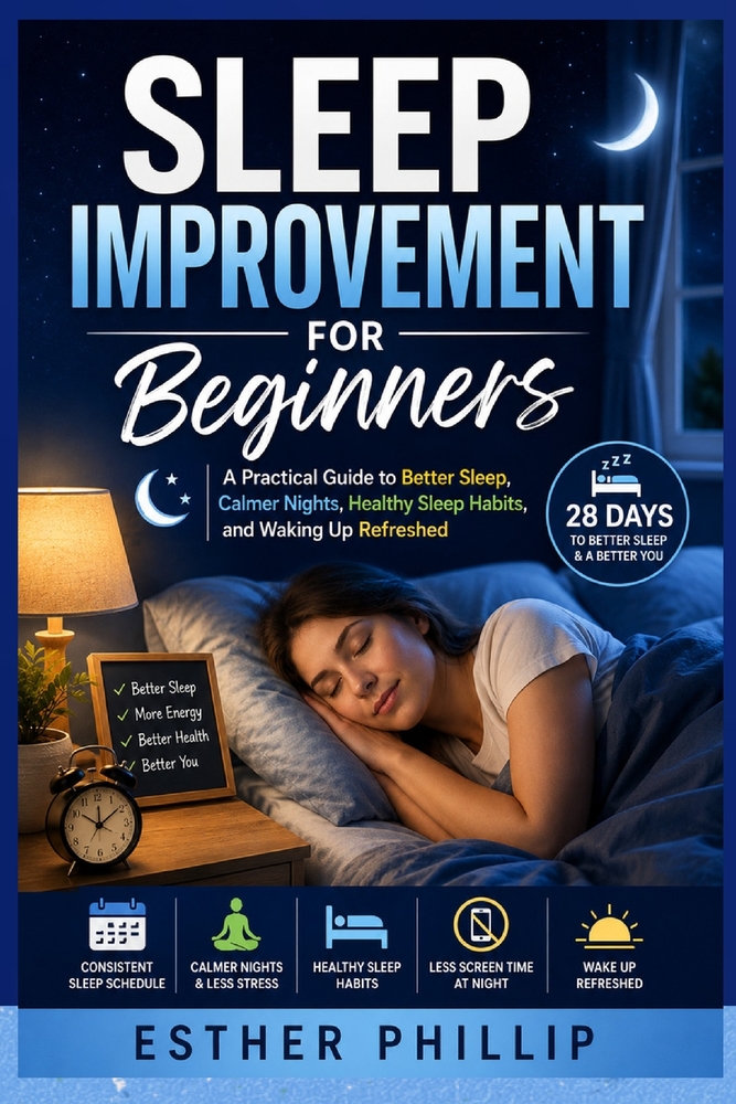 Sleep Improvement for Beginners: A Practical Guide to Better Sleep, Calmer Nights, Healthy Sleep Habits, and Waking Up Refreshed cover