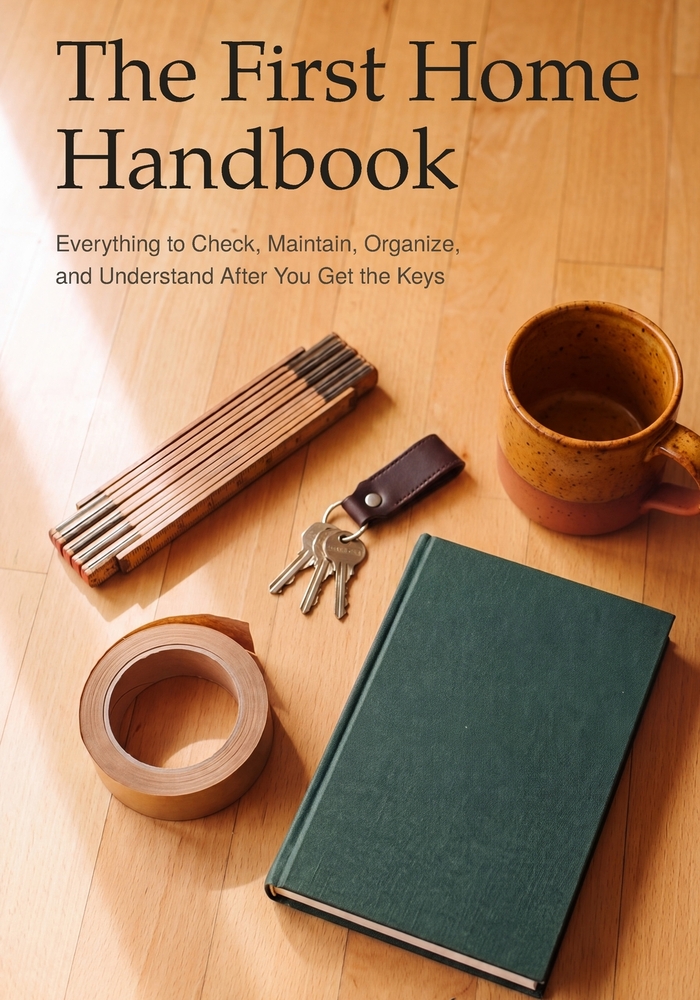 The First Home Handbook: Everything to Check, Maintain, Organize, and Understand After You Get the Keys cover