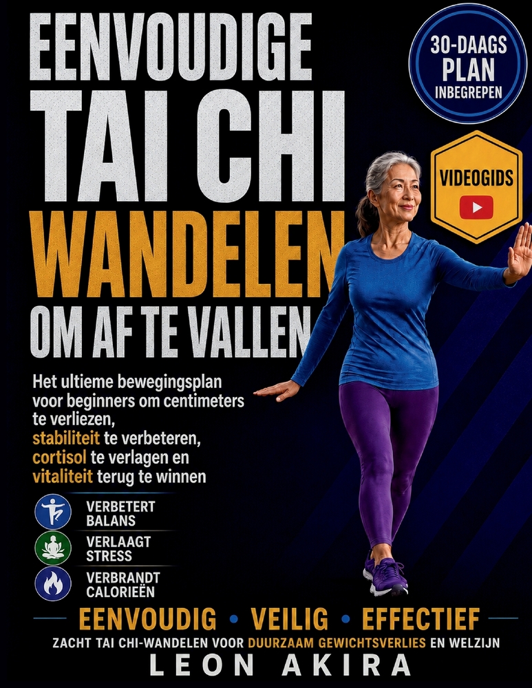 Eenvoudige Tai CHI Wandelen Om Afte Vallen: Het ultieme bewegingsplan voor beginners om centimeters te verliezen, stabiliteit te verbeteren, cortisol cover