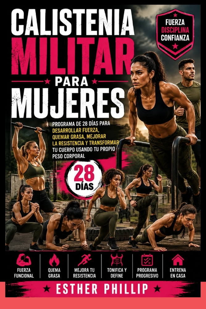 Calistenia Militar para Mujeres: Programa de 28 Días para Desarrollar Fuerza, Quemar Grasa, Mejorar la Resistencia y Transformar tu Cuerpo Usando tu P cover