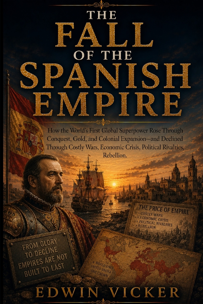 The Fall of the Spanish Empire: How the World's First Global Superpower Rose Through Conquest, Gold, and Colonial Expansion-and Declined Through Costl cover