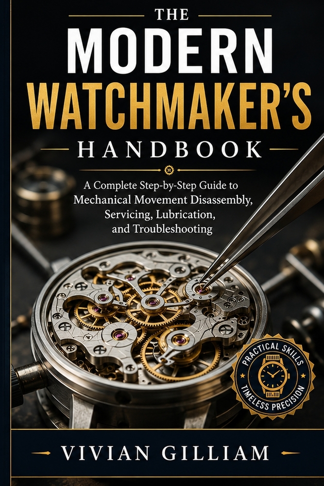 The Modern Watchmaker's Handbook: A Complete Step-by-Step Guide to Mechanical Movement Disassembly, Servicing, Lubrication, and Troubleshooting cover