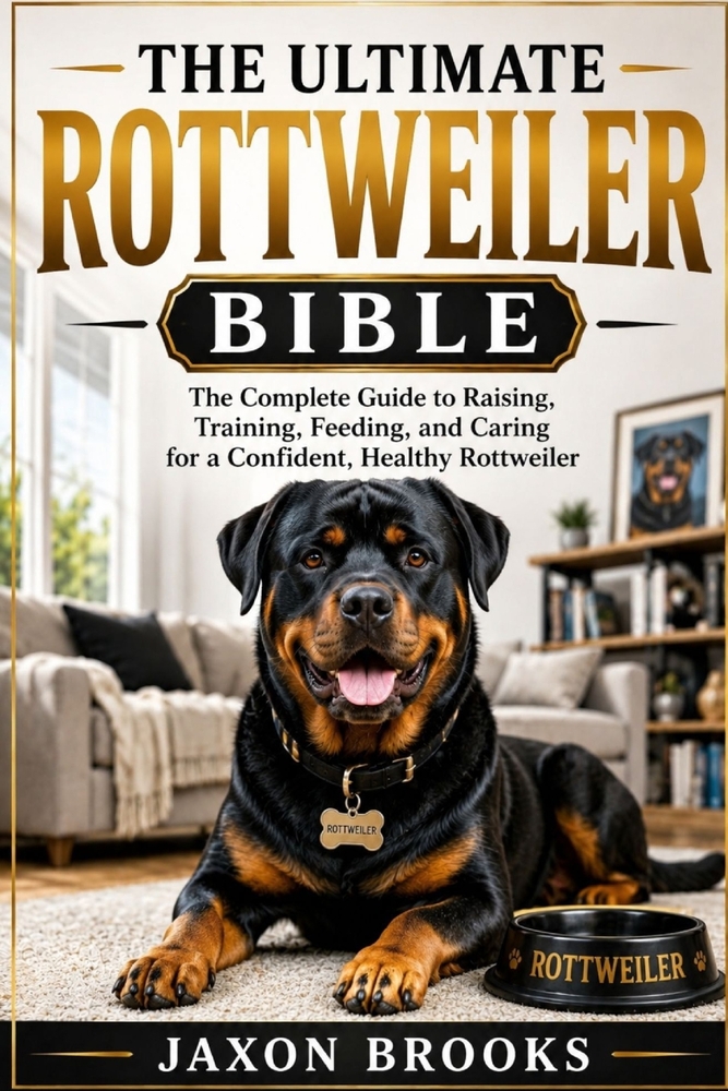 The Ultimate Rottweiler Bible: The Complete Guide to Raising, Training, Feeding, and Caring for a Confident, Healthy Rottweiler cover