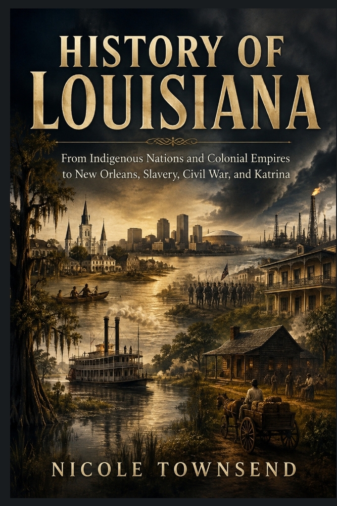 History of Louisiana: From Indigenous Nations and Colonial Empires to New Orleans, Slavery, Civil War, and Katrina cover