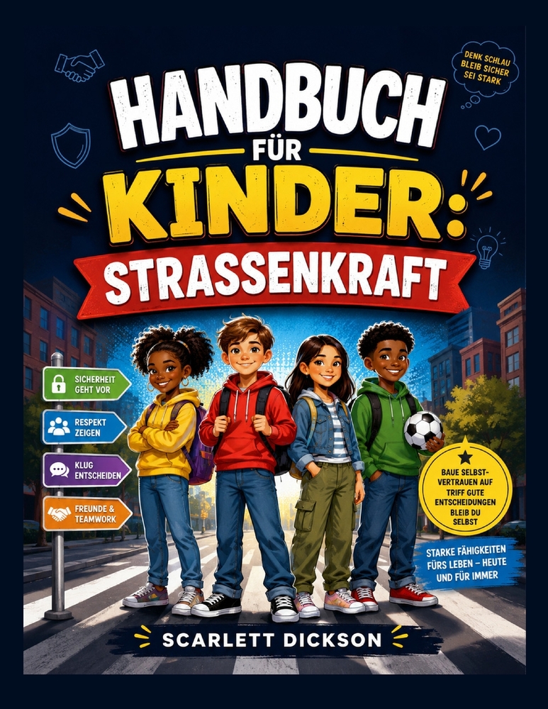 Handbuch Für Kinder: STRASSENKRAFT: Für Kinder von 7 bis 12 Jahren: Das vollständige Buch über Sicherheit, Manieren, gesunden Menschenverstand und soz cover