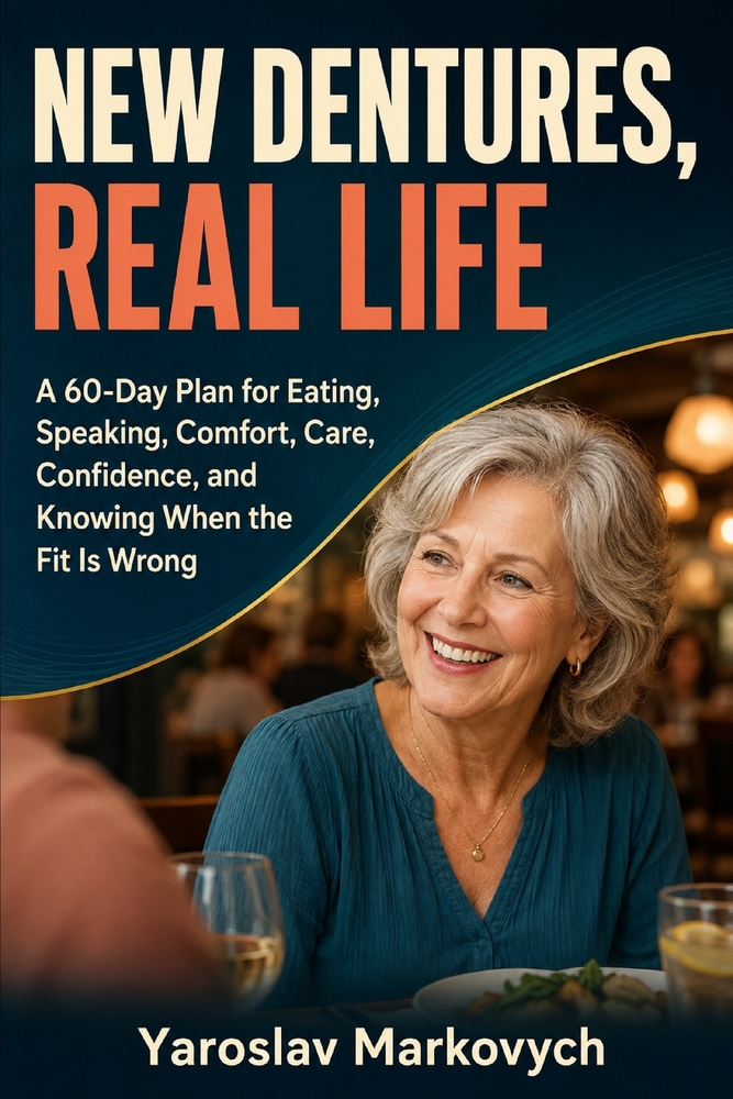 New Dentures, Real Life: A 60-Day Plan for Eating, Speaking, Comfort, Care, Confidence, and Knowing When the Fit Is Wrong cover