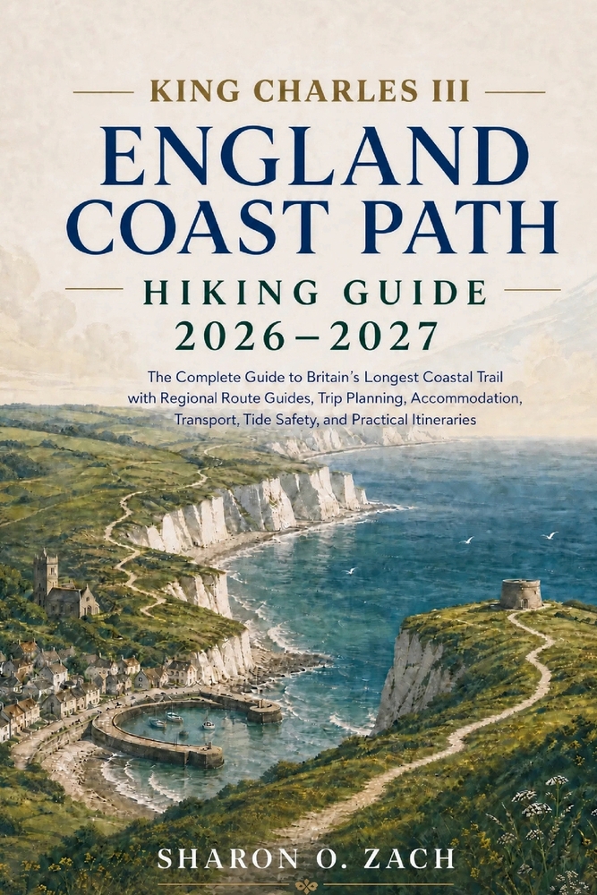 King Charles III England Coast Path Hiking Guide 2026-2027: The Complete Guide to Britain's Longest Coastal Trail with Regional Route Guides, Trip Pla cover