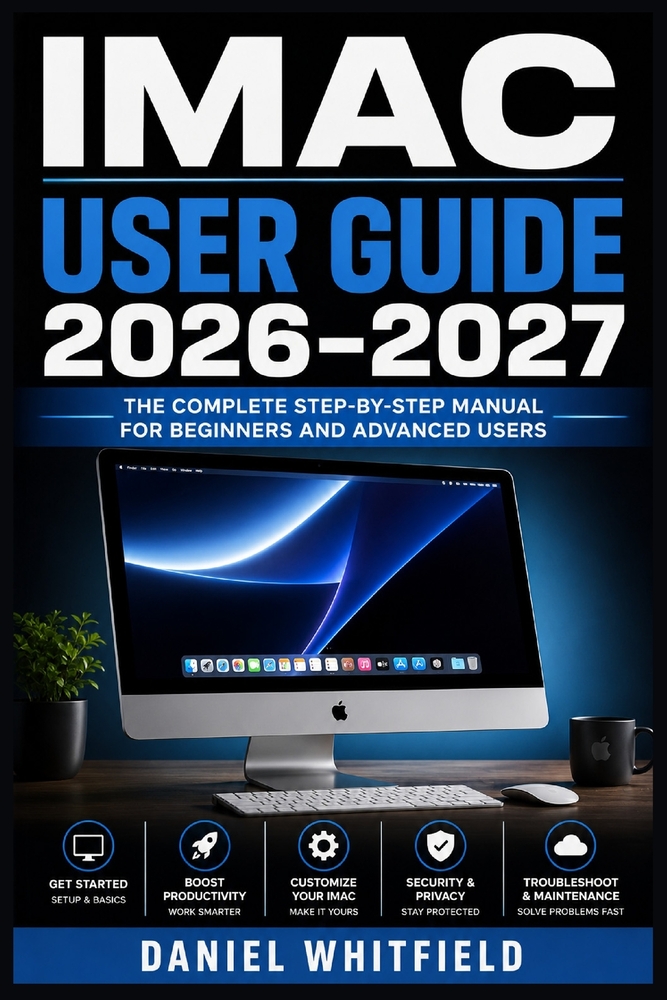 iMac User Guide 2026-2027: A Step-by-Step Handbook for New Owners: Setup, Customization, Troubleshooting and Everyday Mastery cover