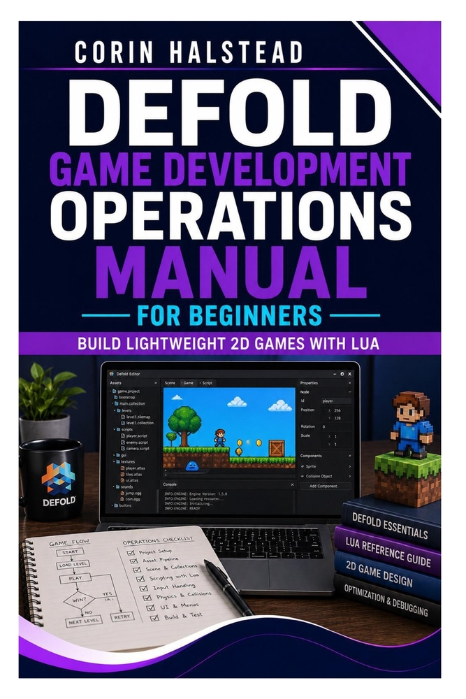 Defold Game Development Operations Manual for Beginners: Build Lightweight 2D Games with Lua cover
