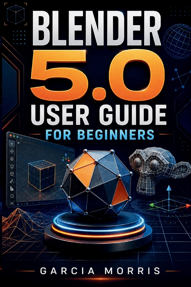 Blender 5.0 User Guide for Beginners: Creating 3D Models, Designing Digital Scenes, Working With Materials and Textures, Rendering Projects, Exploring cover