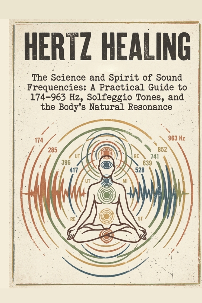 Hertz Healing: The Science and Spirit of Sound Frequencies: A Practical Guide to 174-963 Hz, Solfeggio Tones, and the Body's Natural Resonance cover