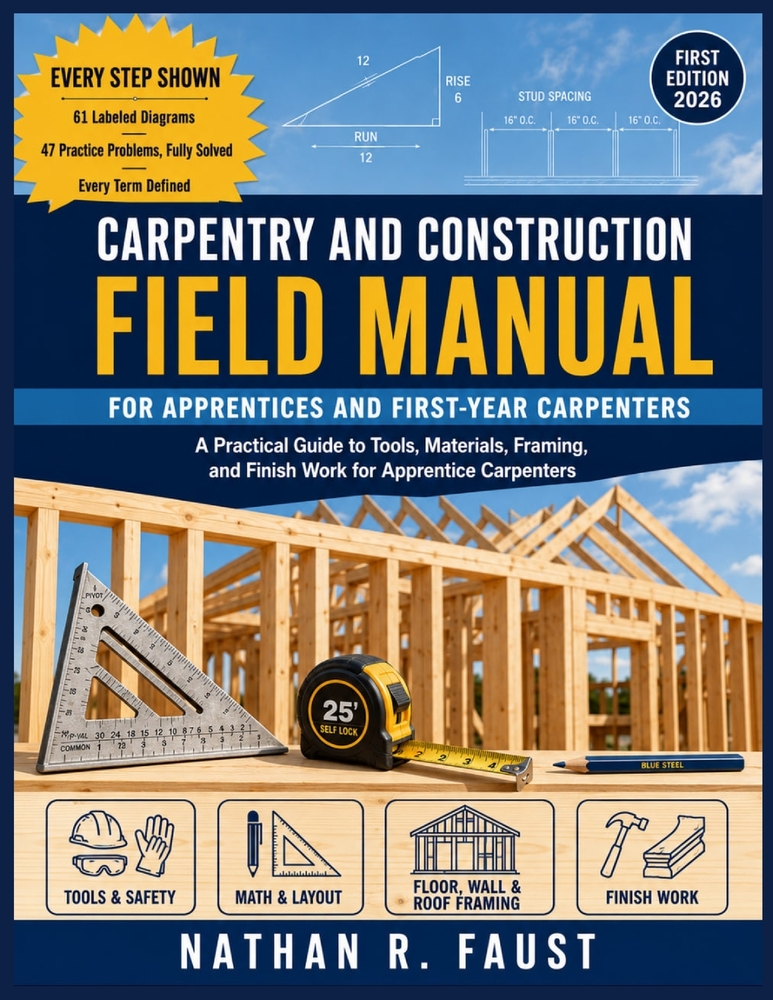 Carpentry and Construction Field Manual: A Practical Guide to Tools, Materials, Framing, and Finish Work for Apprentice Carpenters cover