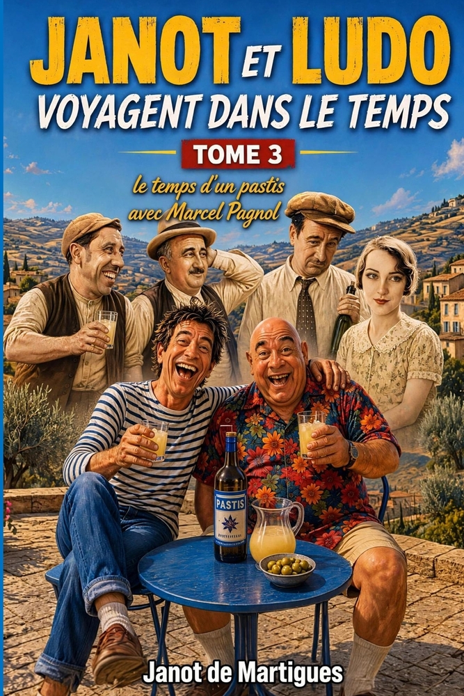 Janot et Ludo voyagent dans le Temps - Tome 3: Le temps d'un pastis avec Marcel Pagnol cover