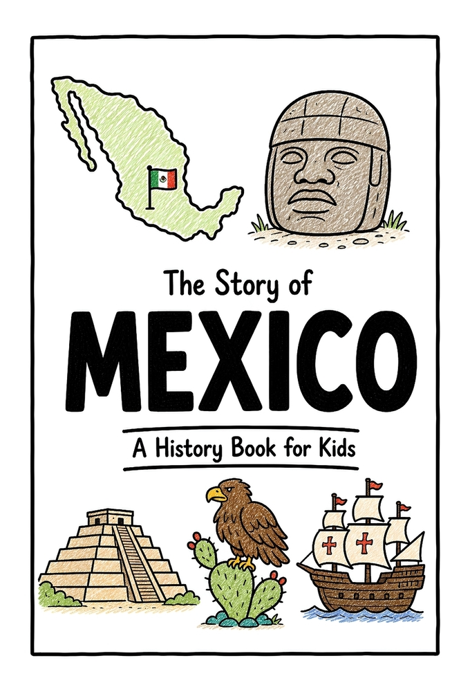 The Story of Mexico - A History Book for Kids: A Fun, Educational, and Illustrated Journey Through Mexican History for Children and Curious Minds cover