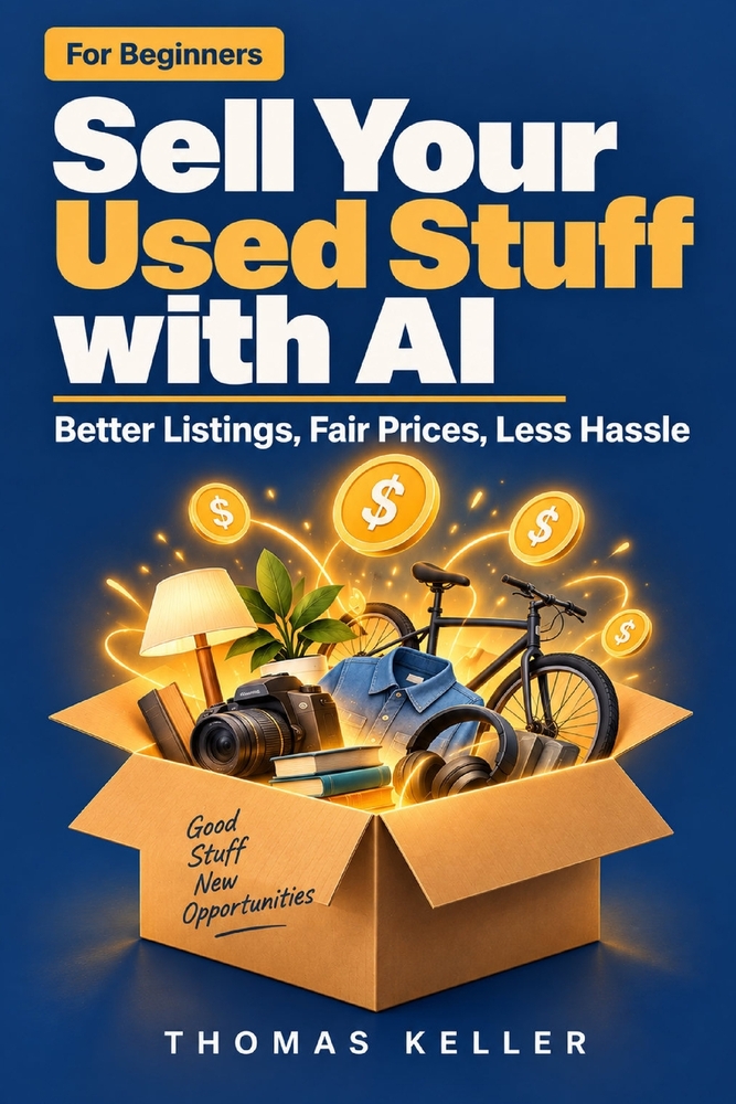 Sell Your Used Stuff with AI: Better Listings, Fair Prices, Less Hassle - A Beginner's Guide to Selling Secondhand Online cover