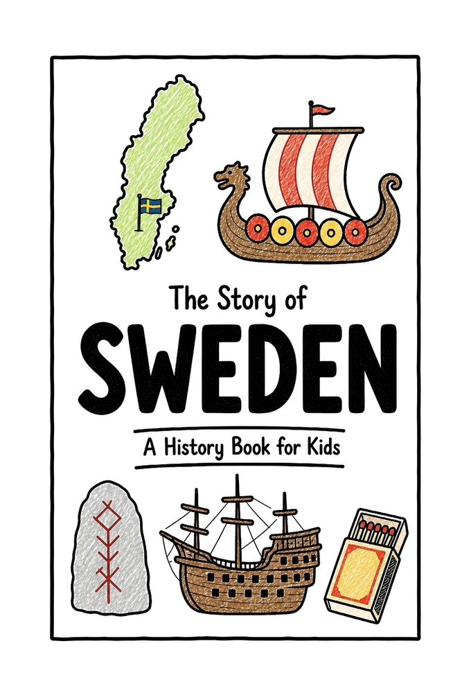 The Story of Sweden - A History Book for Kids: A Fun, Educational, and Illustrated Journey Through Swedish History for Children and Curious Minds cover