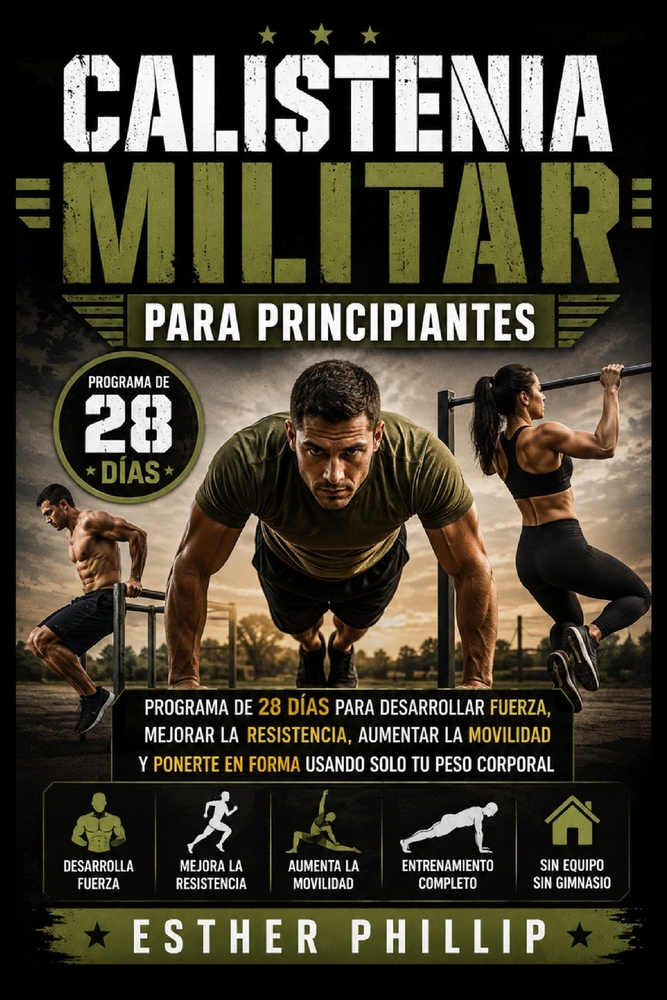 Calistenia Militar para Principiantes: Programa de 28 Días para Desarrollar Fuerza, Mejorar la Resistencia, Aumentar la Movilidad y Ponerte en Forma U cover