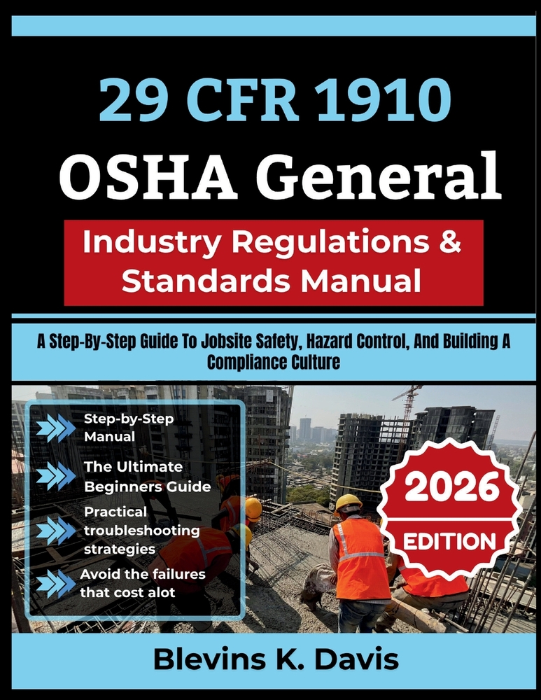 29 CFR 1910 OSHA General Industry Regulations & Standards Manual: A Step-By-Step Guide To Jobsite Safety, Hazard Control, And Building A Compliance Cu cover