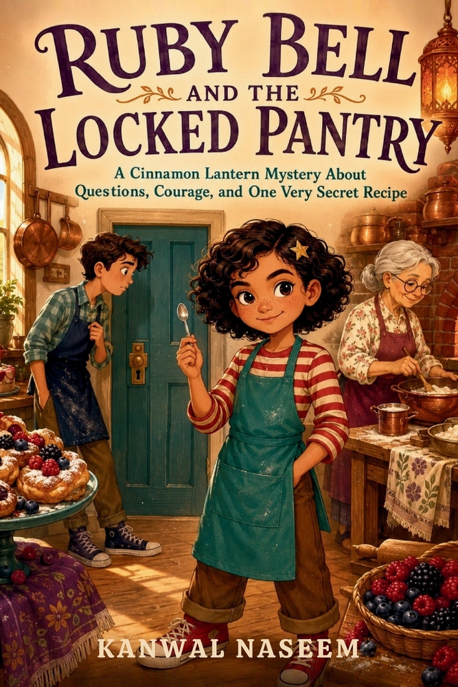 Ruby Bell and the Locked Pantry: A Cinnamon Lantern Mystery About Questions, Courage, and One Very Secret Recipe cover