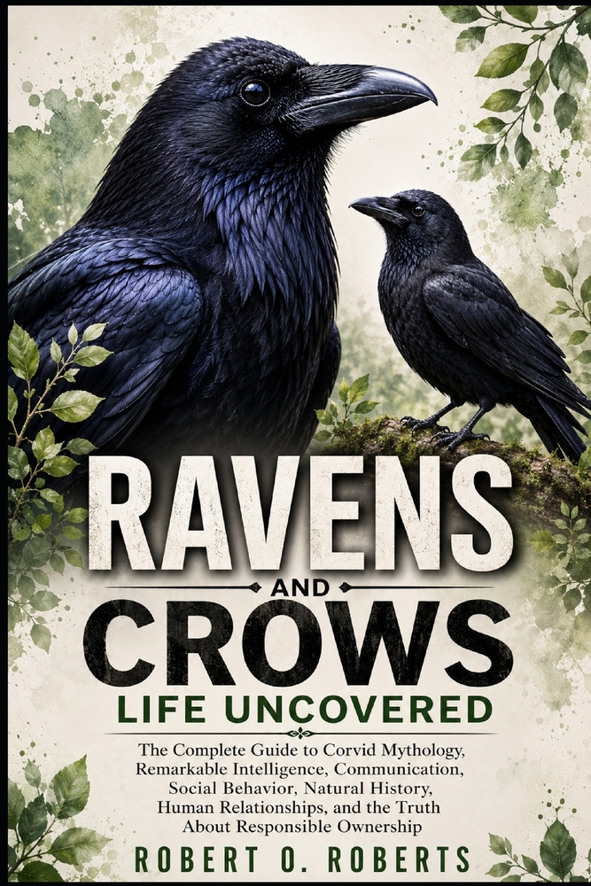 Ravens and Crows Life Uncovered: The Complete Guide to Corvid Mythology, Remarkable Intelligence, Communication, Social Behavior, Natural History, Hum cover