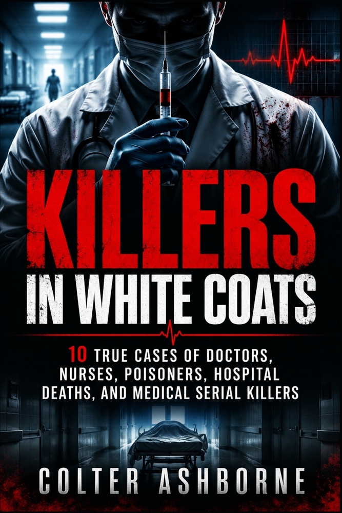 Killers In White Coats: 10 True Cases of Doctors, Nurses, Poisoners, Hospital Deaths, and Medical Serial Killers cover