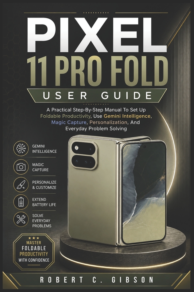 Google Pixel 11 Pro Fold User Guide: A Practical Step-By-Step Manual To Set Up Foldable Productivity, Use Gemini Intelligence, Magic Capture, Personal cover