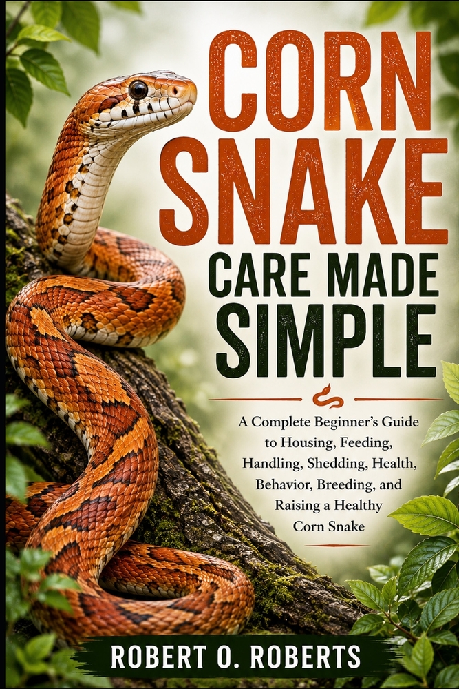 Corn Snake Care Made Simple: A Complete Beginner's Guide to Housing, Feeding, Handling, Shedding, Health, Behavior, Breeding, and Raising a Healthy Co cover
