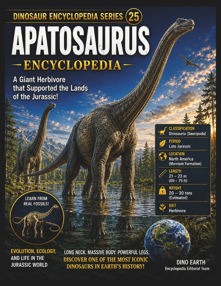 Dinosaur Encyclopedia Series Vol.25 Apatosaurus Encyclopedia: A Scientific Guide to the Giant Herbivorous Dinosaur of the Late Jurassic cover