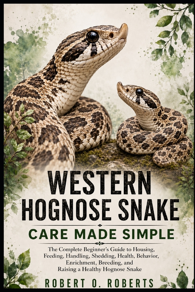 Western Hognose Snake Care Made Simple: The Complete Beginner's Guide to Housing, Feeding, Handling, Shedding, Health, Behavior, Enrichment, Breeding, cover