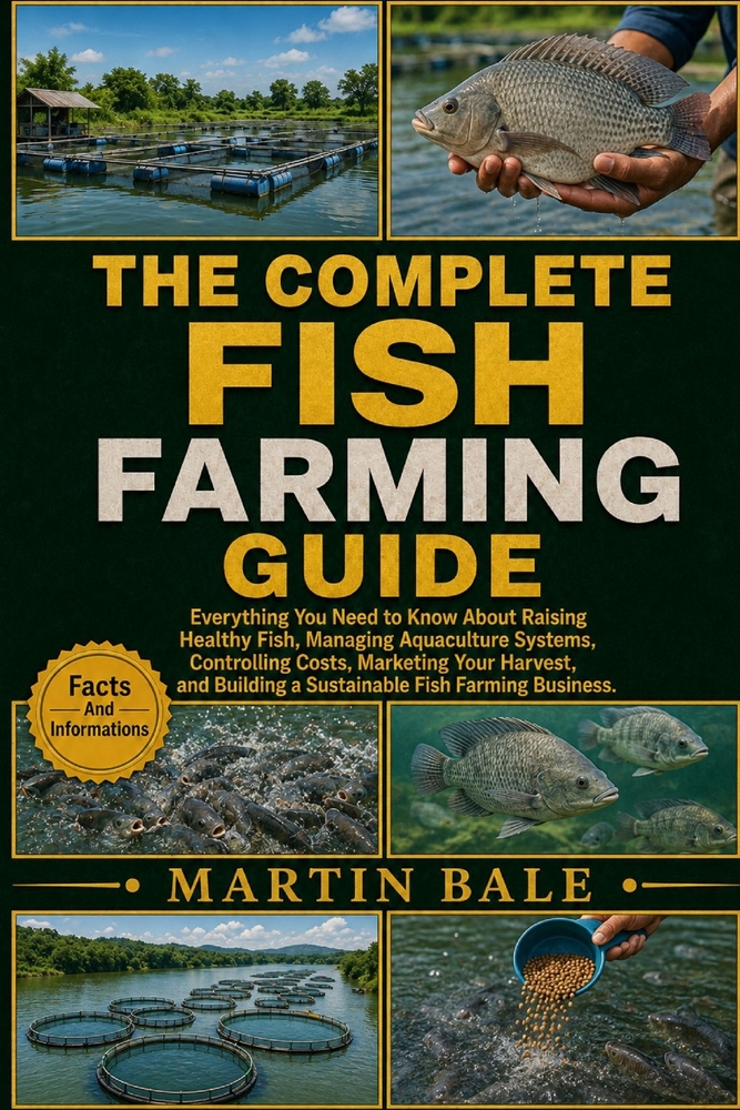 The Complete Fish Farming Guide: Everything You Need to Know About Raising Healthy Fish, Managing Aquaculture Systems, Controlling Costs, Marketing Yo cover